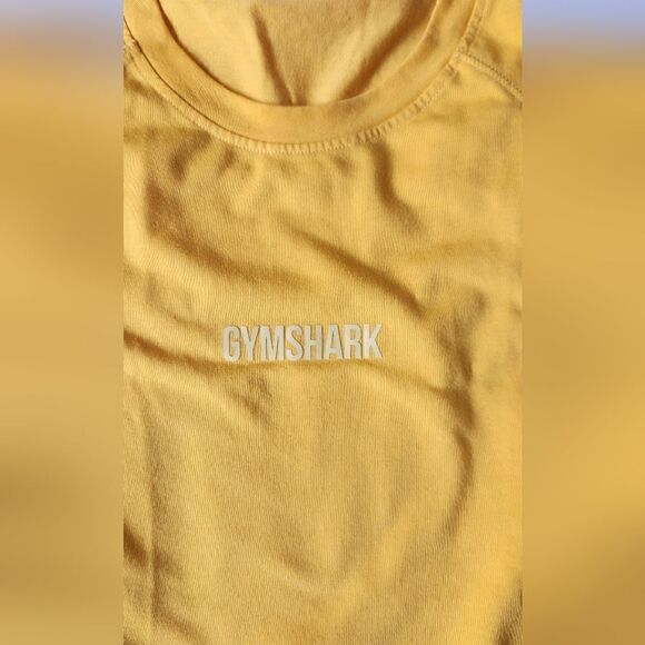 Gymshark Chalk T-Shirt for Men in Yellow Size Small - Picture 4 of 8